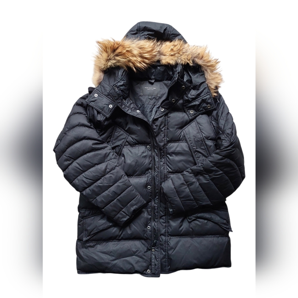 Mark New York Puffer Jacket with Fur Hood